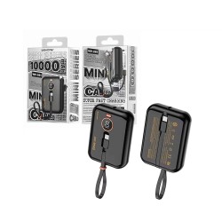 Wekome Power Bank WP-261 with Cable 22.5W 10000mAh Black Wekome Power Bank WP-261 with Cable 22.5W 10000mAh Black